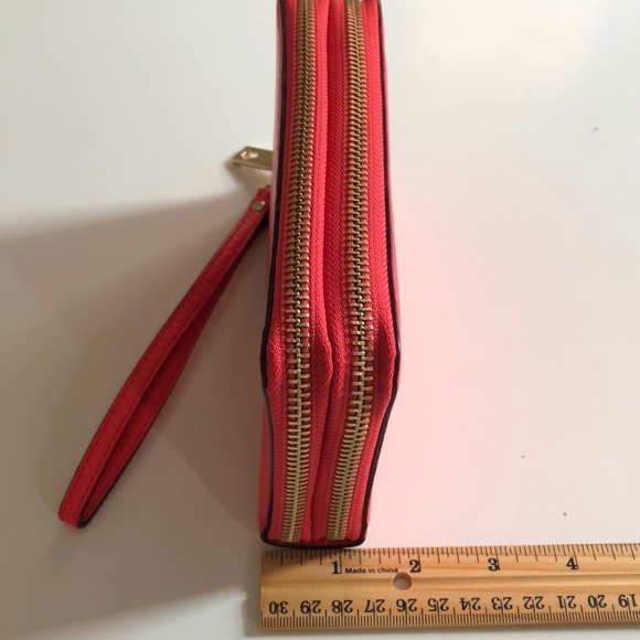 Coral Kate Spade double zipper wallet - Picture 8 of 8